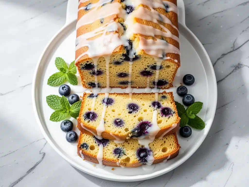 Vegan Lemon Blueberry Loaf: Easy Coconut Glazed 4 vegan lemon blueberry loaf preparation steps