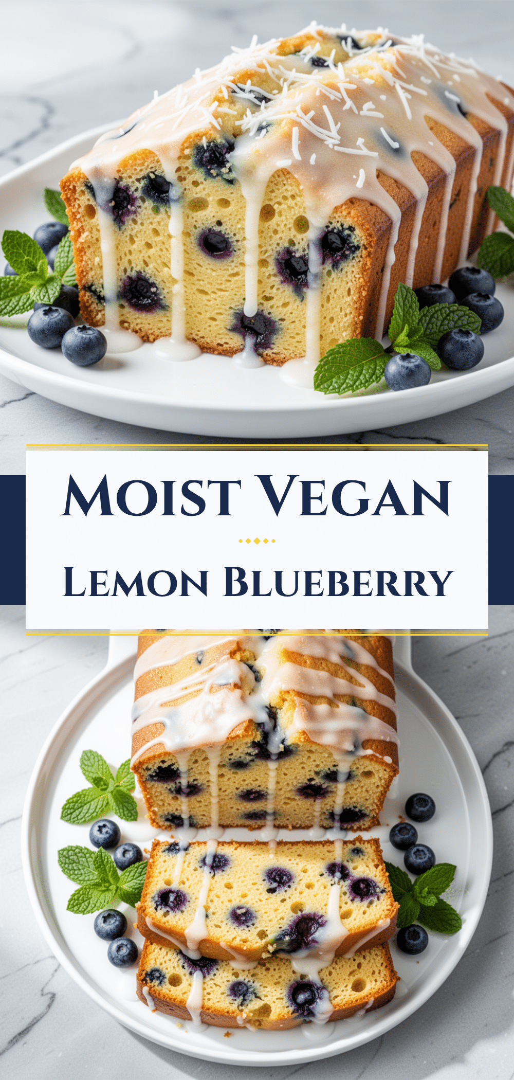 Vegan Lemon Blueberry Loaf: Easy Coconut Glazed 5 vegan lemon blueberry loaf recipe
