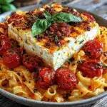 viral baked feta pasta - featured image